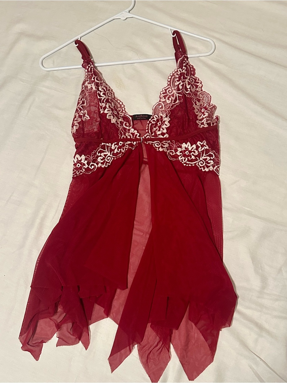 Burgundy Babydoll Nightdress